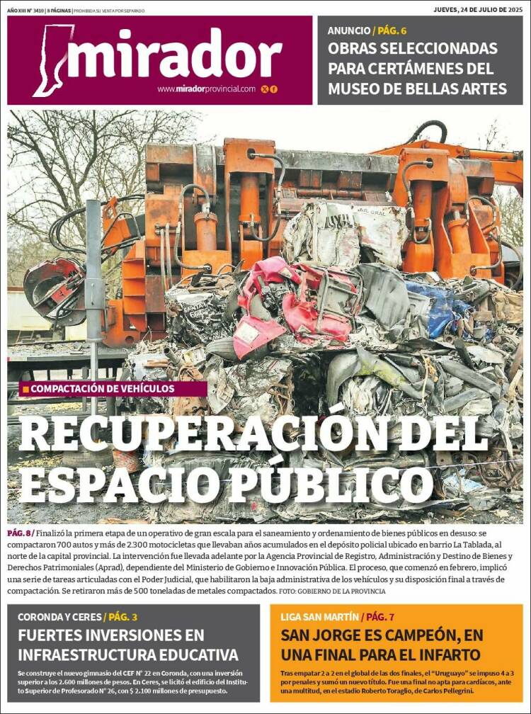 Portada de Mirador Provincial (Argentina)