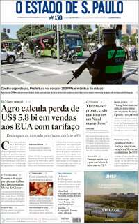 Portada de O Estado de São Paulo (Brasil)