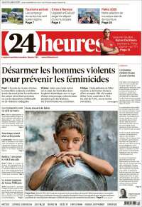 Portada de 24 Heures (Suiza)