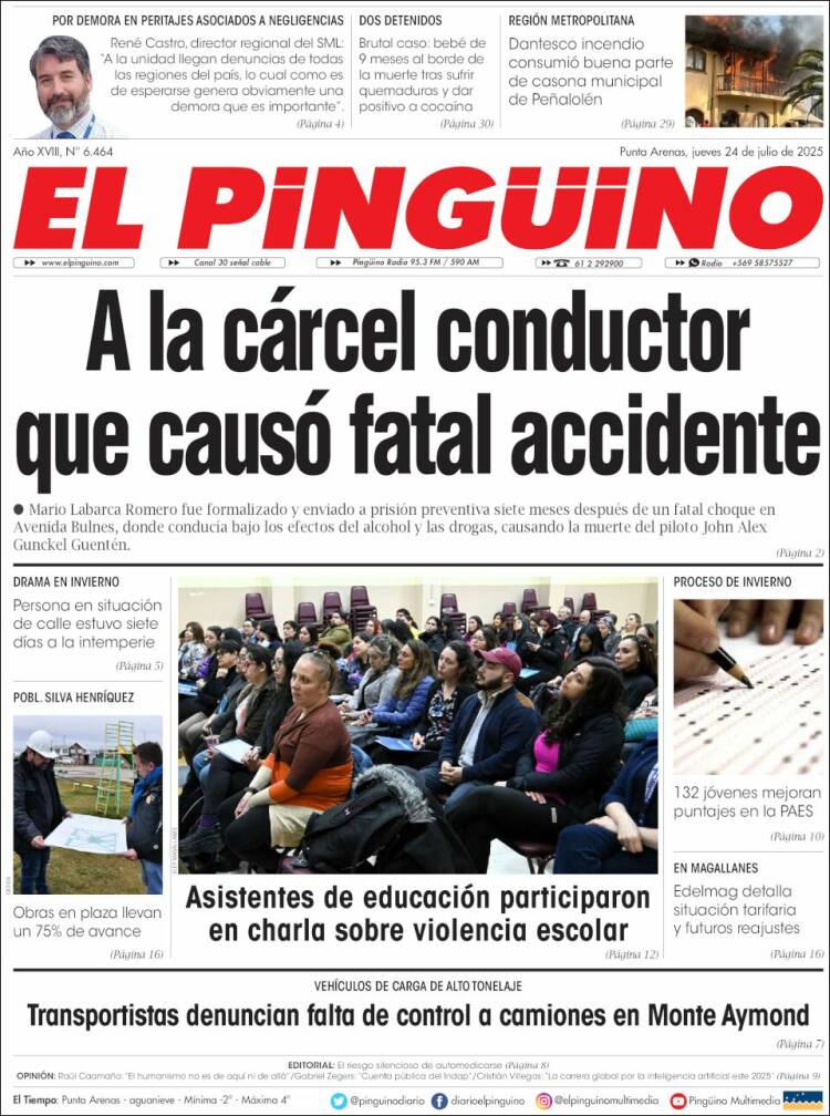 Portada de El Pingüino (Chile)