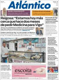 Portada de Atlántico Diario (Spain)