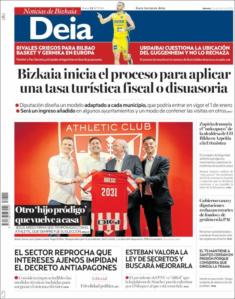 Portada de Deia (España)