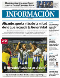 Portada de Diario Información (España)
