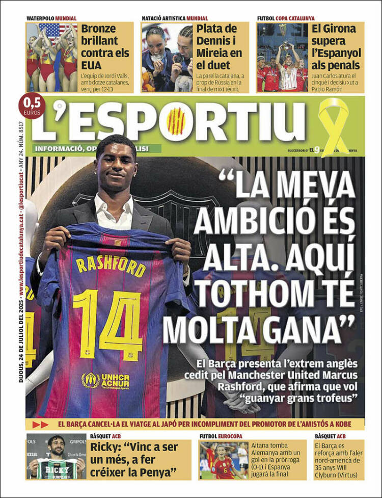 Portada de L'Esportiu (Spain)