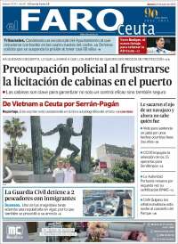 Portada de El Faro de Ceuta (España)