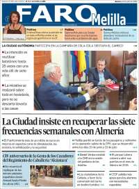 Portada de El Faro de Melilla (España)