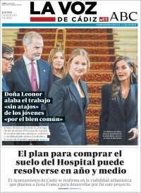 Portada de La Voz de Cádiz (España)