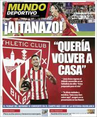 Portada de Mundo Deportivo Bizkaia (Espagne)