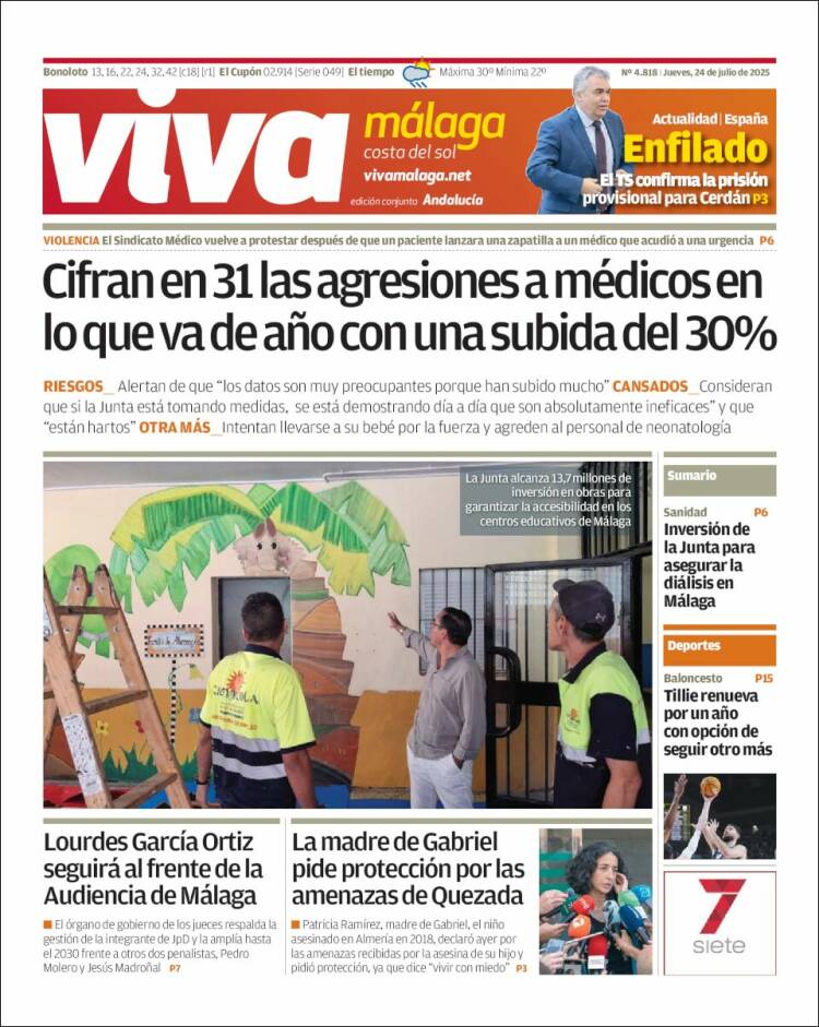Portada de Viva Málaga (España)