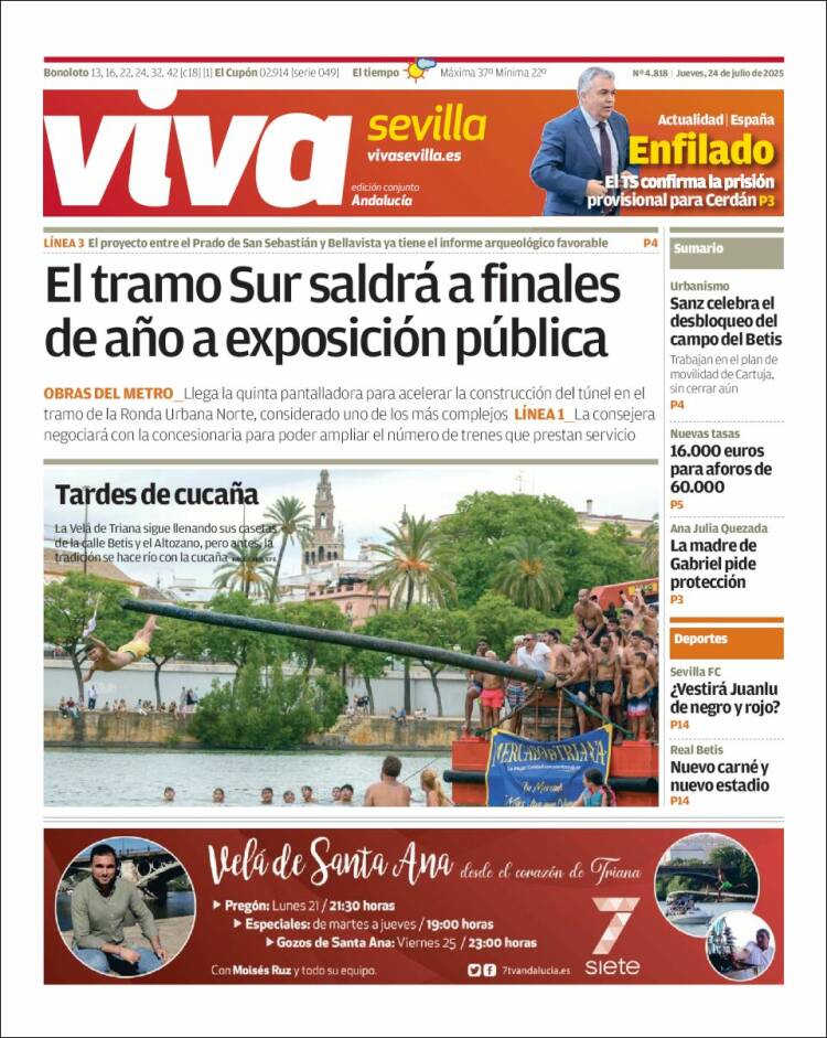 Portada de Viva Sevilla (España)