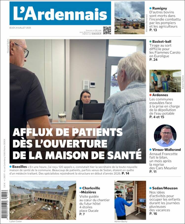 Portada de L'Ardenais (Francia)