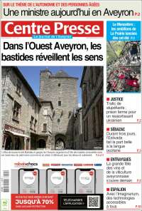 Portada de Centre Presse (Francia)
