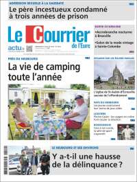 Portada de Le Courrier de l'Ouest (Francia)