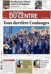 Portada de Le Journal du Centre (Francia)