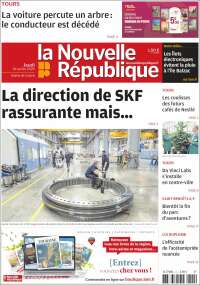 Portada de La Nouvelle Republique (Francia)