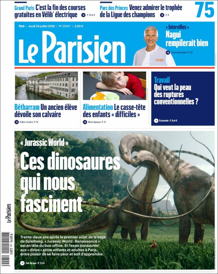 Portada de Le Parisien (France)