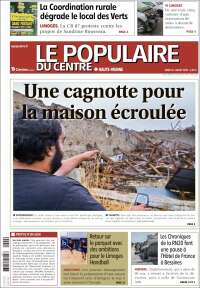 Portada de Le Populaire du Centre (Francia)