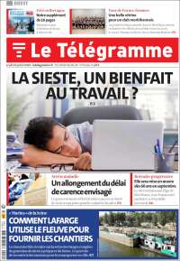 Portada de Télégramme (Francia)