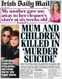 Portada de Irish Daily Mail (Ireland)