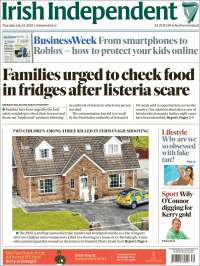 Portada de Irish Independent (Ireland)