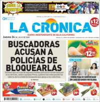 Portada de La Crónica de Baja California (México)