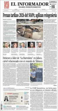 Portada de El Informador (México)