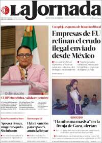 Portada de La Jornada (México)