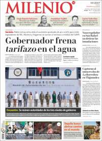 Portada de Milenio - Jalisco (México)