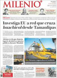 Portada de Milenio de Monterrey (México)