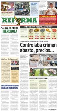Portada de Reforma (México)
