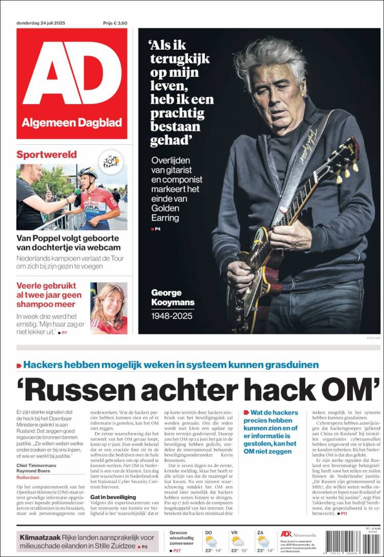 Portada de AD (Pays-Bas)