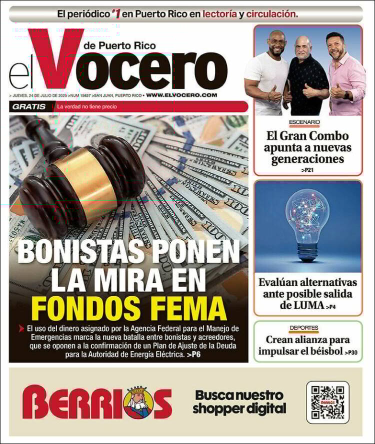 Portada de Vocero (Puerto Rico)