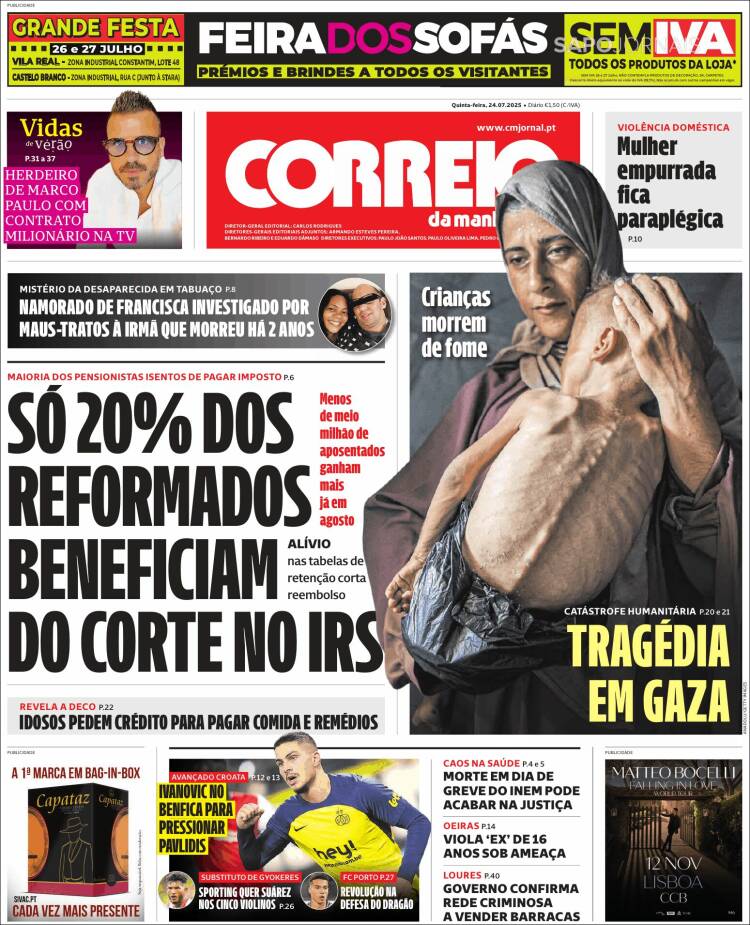 Portada de Correio da Manhã (Portugal)