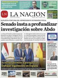 Portada de La Nación (Paraguay)