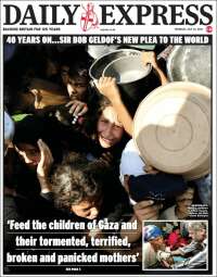 Portada de Daily Express (Reino Unido)