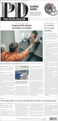 Portada de The Plain Dealer (USA)