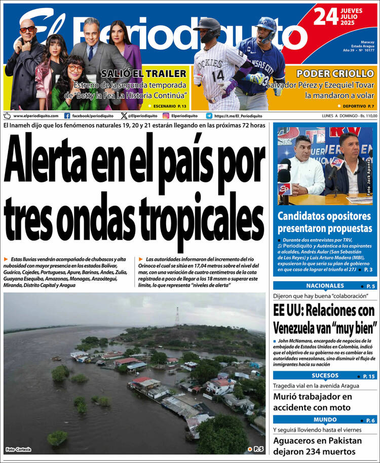 Portada de Periodiquito de Aragua (Venezuela)