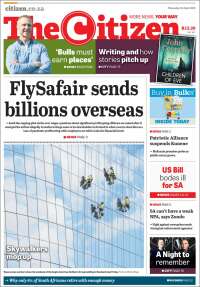 Portada de The Citizen (Sudáfrica)