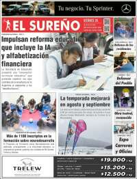 Portada de Diario El Sureño (Argentina)