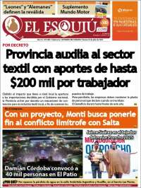 Portada de El Esquiu (Argentina)