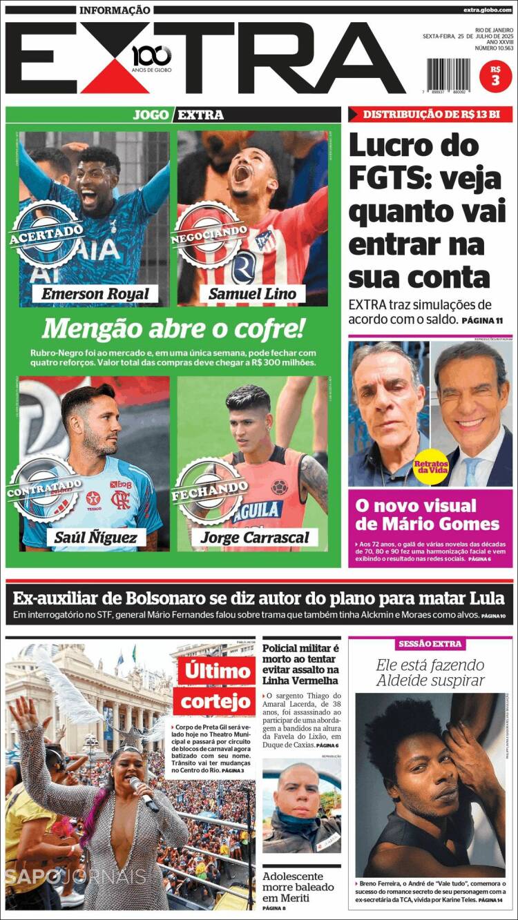 Portada de Extra (Brasil)