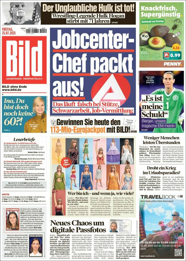 Portada de Bild (Alemania)