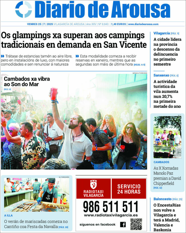 Portada de Diario de Arousa (España)