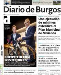 Portada de Diario de Burgos (Spain)