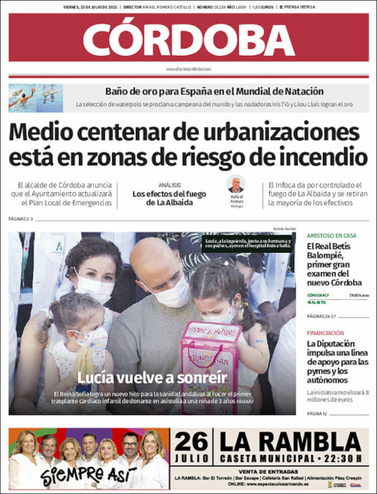 Portada de Diario de Córdoba (España)