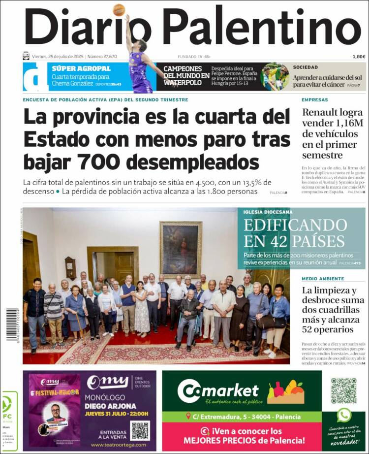 Portada de Diario Palentino (España)
