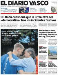 Portada de Diario Vasco (España)