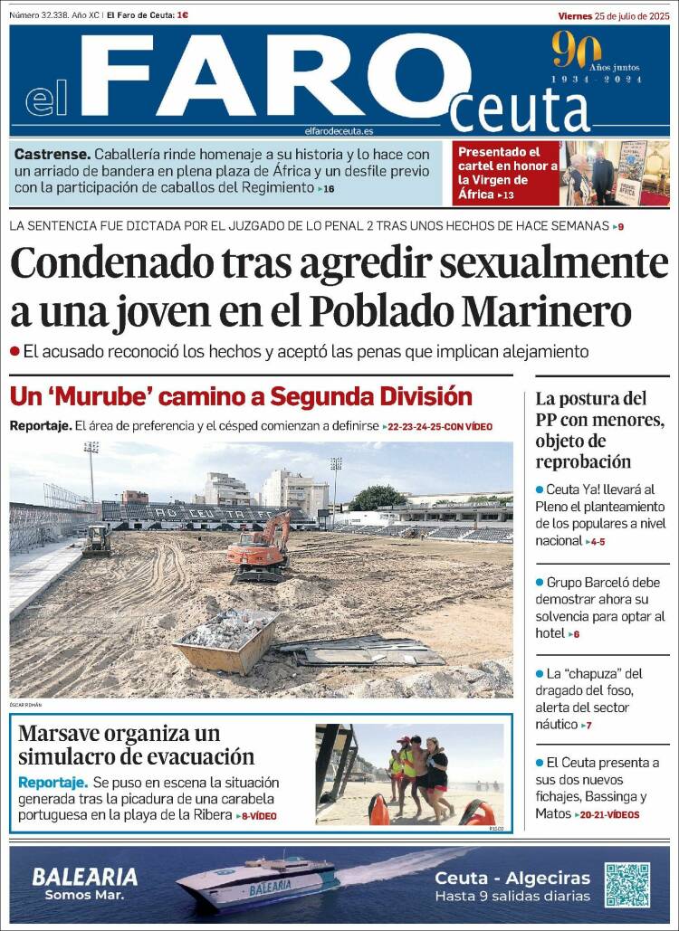 Portada de El Faro de Ceuta (Spain)