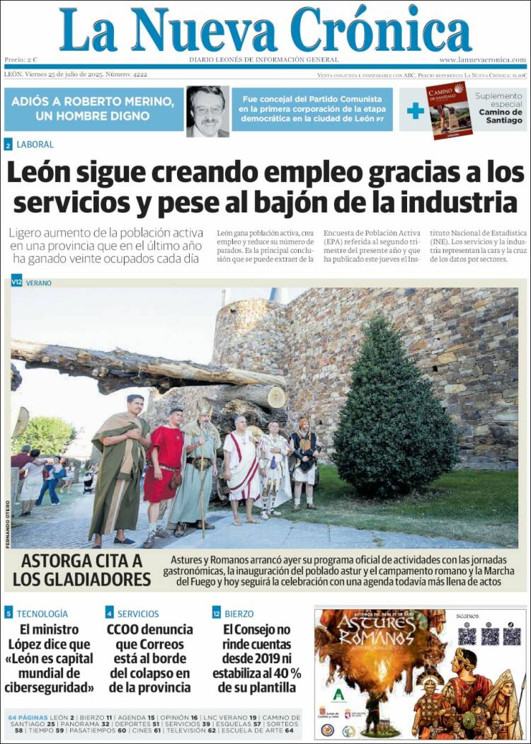 Portada de La Nueva Crónica (España)