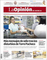 Portada de La Opinión de Murcia (España)